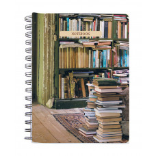 At Home with Books Spiral Notebook